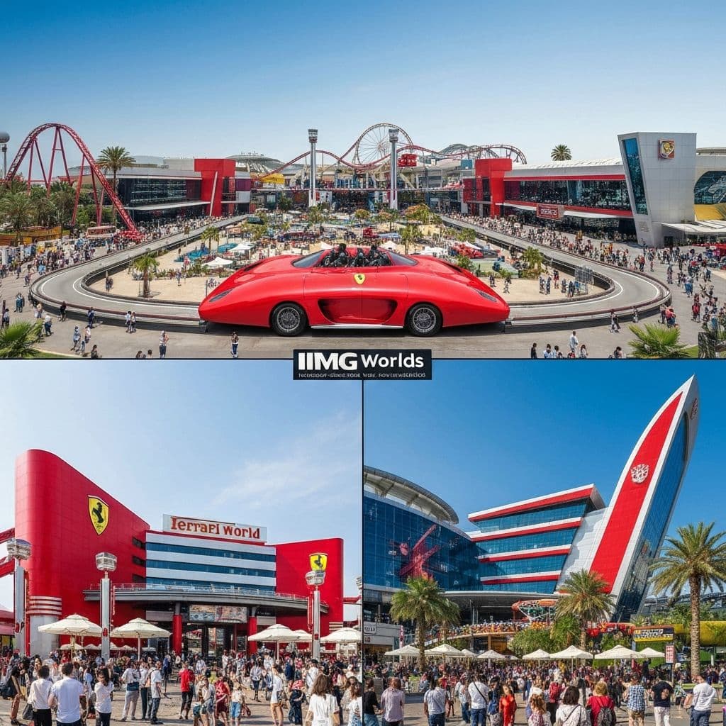 IMG Worlds and Ferrari World comparison
