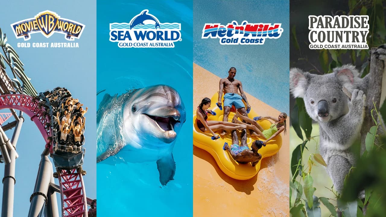 Gold Coast Warner Bros. Movie World, Sea World, Paradise Country and Wet'n'Wild Multiday Pass