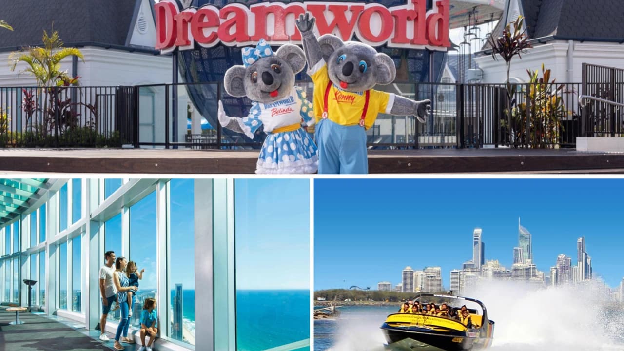 COMBO: Dreamworld + Skypoint + Paradise Jet Boating in Gold Coast