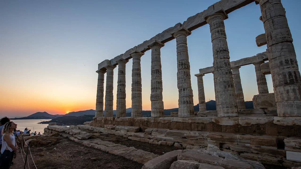 Temple of Poseidon in Cape Sounion Sunset Tour from Athens