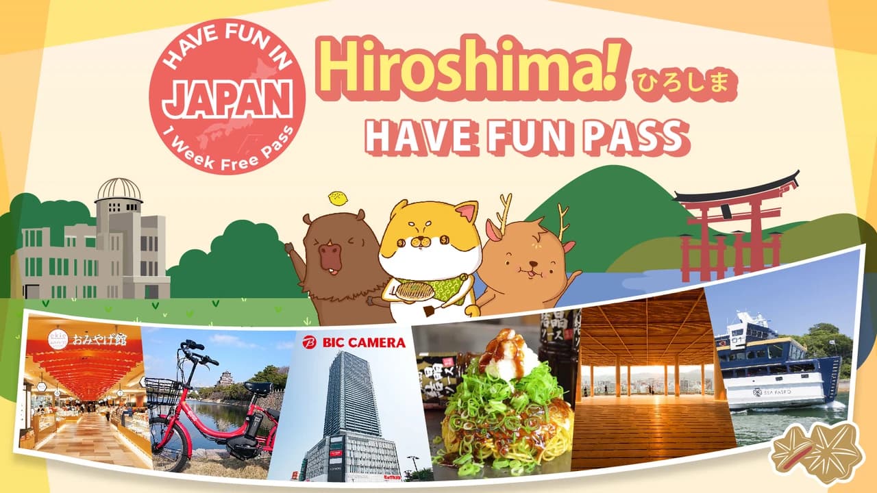 Have Fun in Hiroshima Pass - 1 Week Free Pass