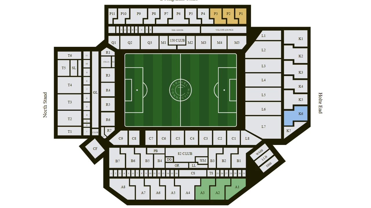 Premier League Football - Aston Villa FC Match Ticket at Villa Park Stadium