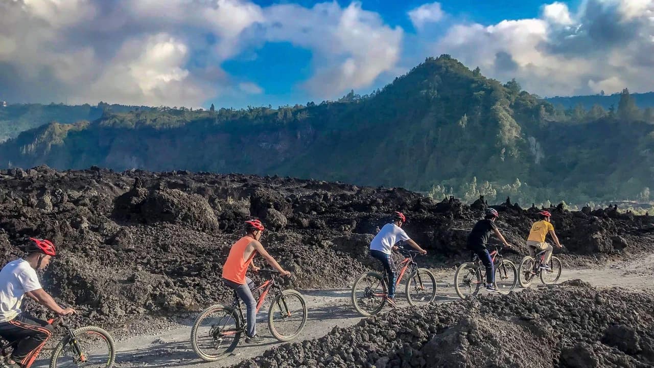 Mount Batur Sunrise and Black Lava Cycling Tour