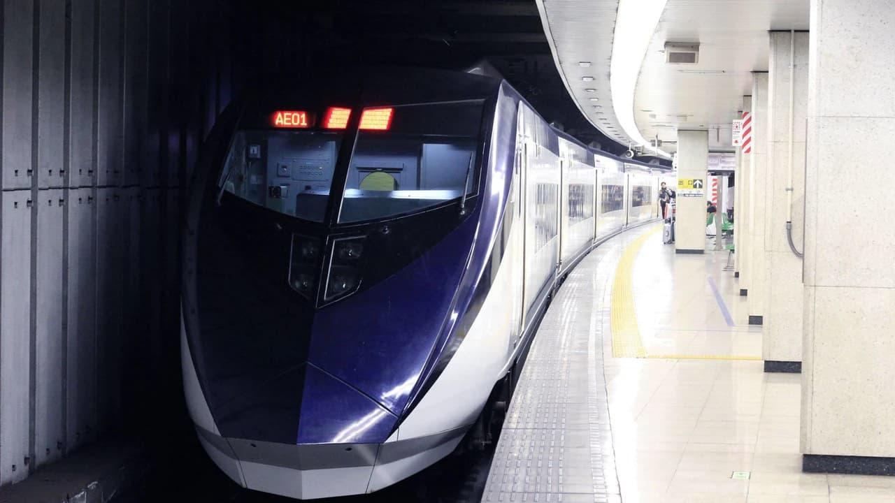 Tokyo Keisei Skyliner High-Speed Train between Narita Aiport and Central Tokyo