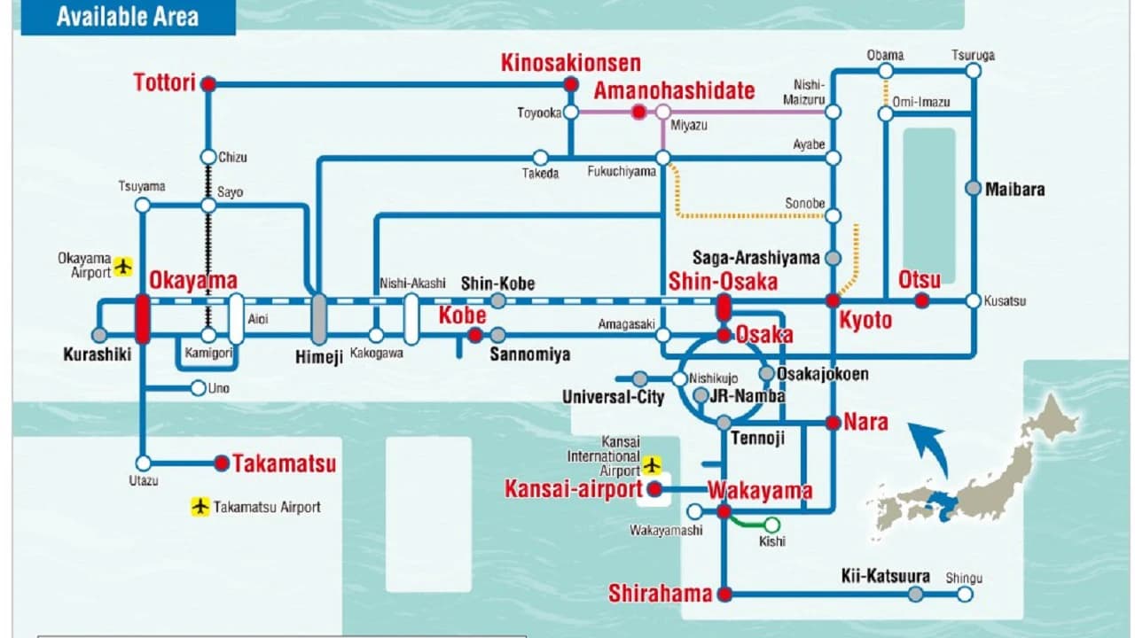 JR Kansai WIDE Area Pass - Photo 2