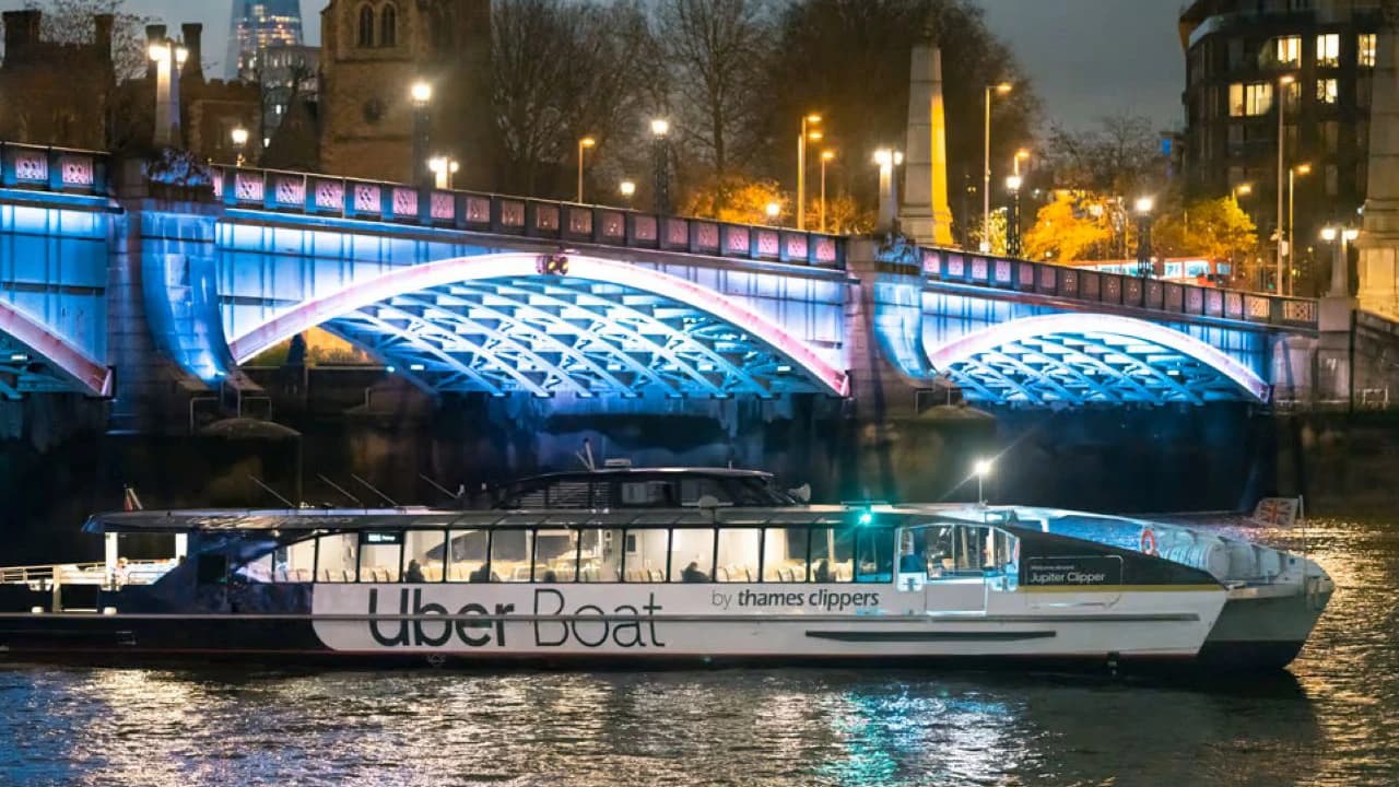 River Thames Uber Boat Ride with London Cable Car Ticket