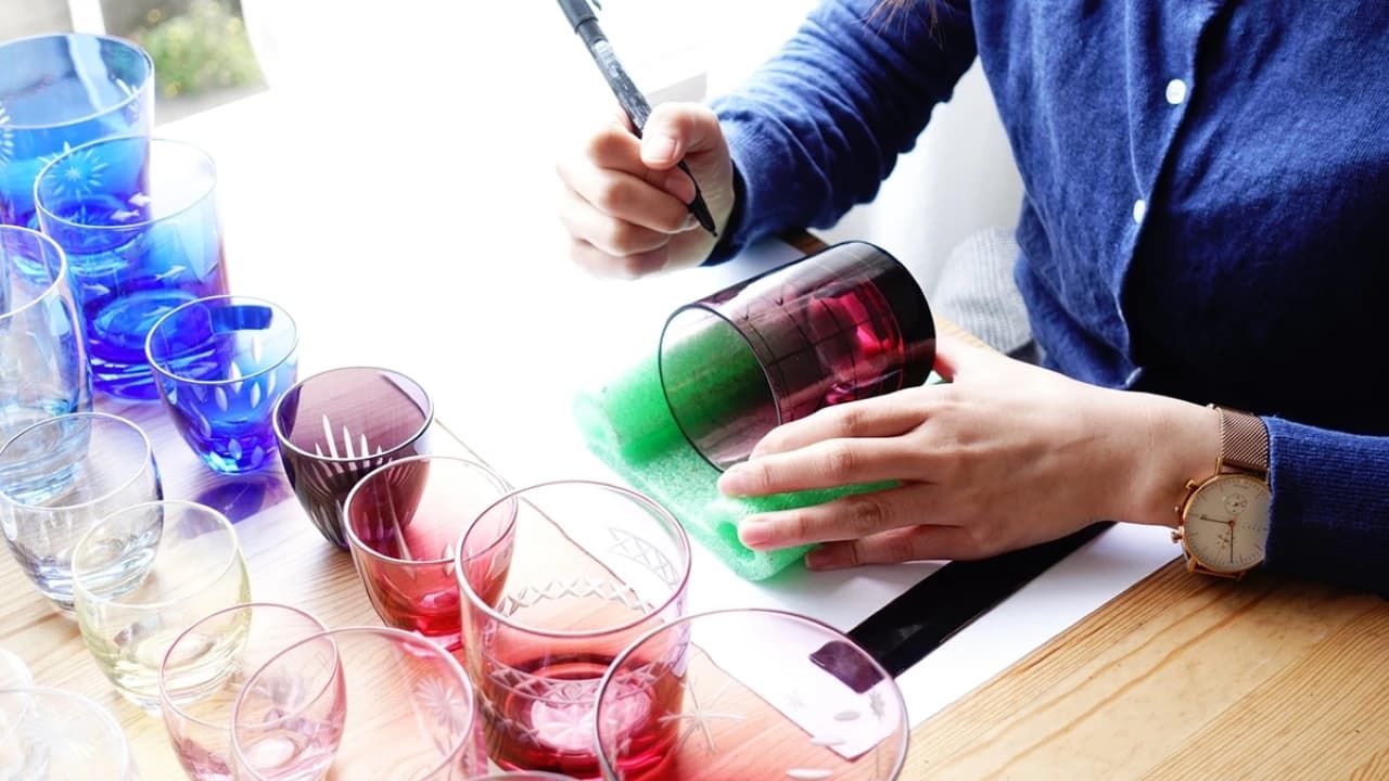 Edo Kiriko Glass Carving Experience