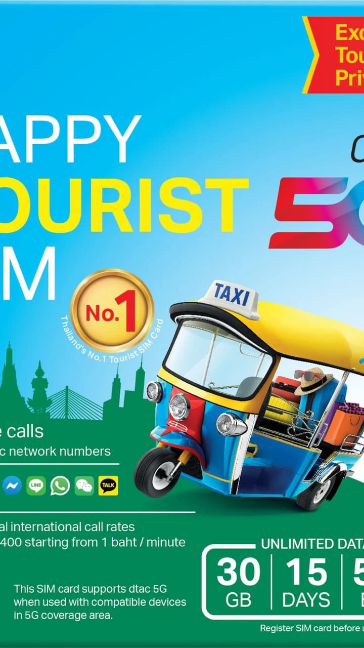 Bangkok, Thailand 5G SIM Card - Enjoy Local Network, Collect from Airport - Photo 2