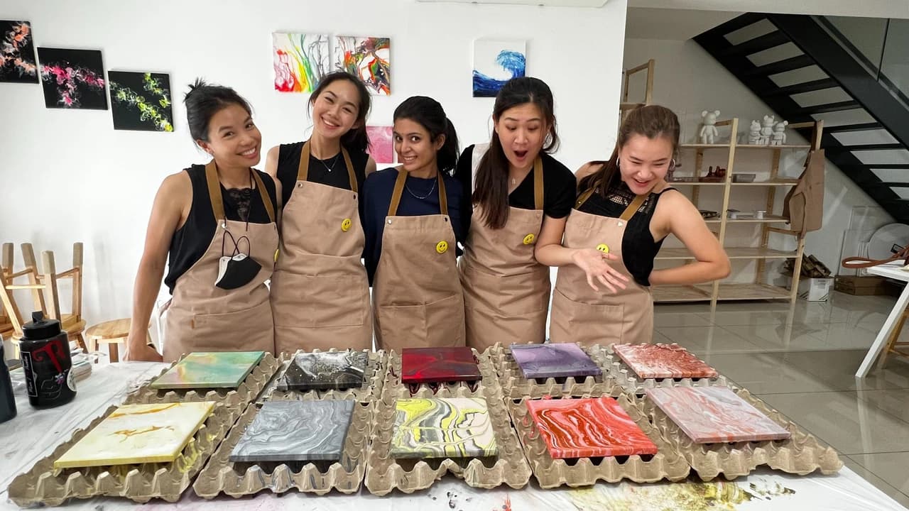 Fluid Art Workshop in Kuala Lumpur
