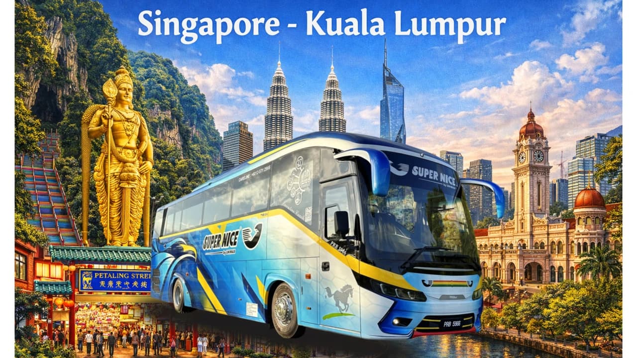 Singapore - Kuala Lumpur & Klang Bus by Super Nice Express