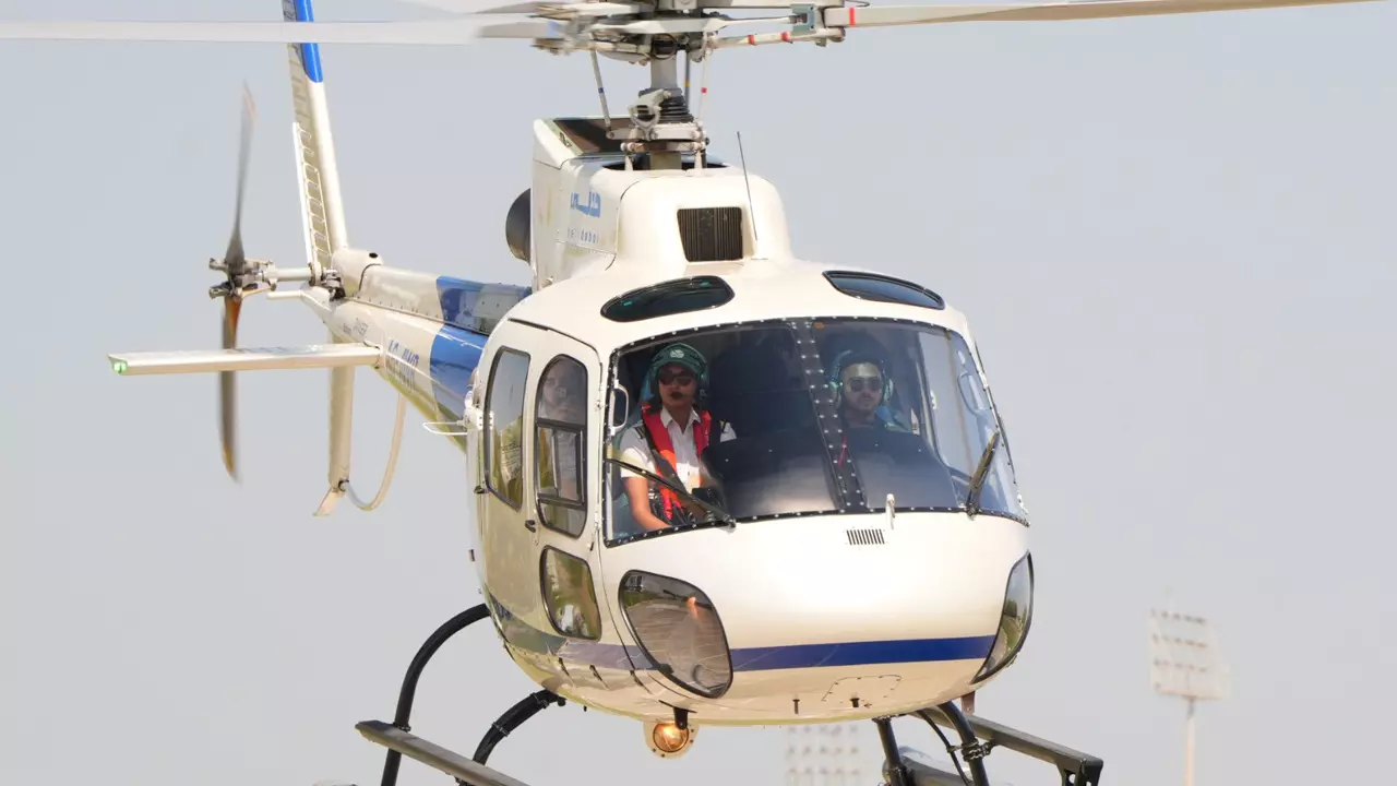 Helicopter Flight from Dubai Police Academy by HeliDubai